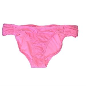 Jessica Simpson Womens Pink Swim Wear Bikini Bottom Size OS